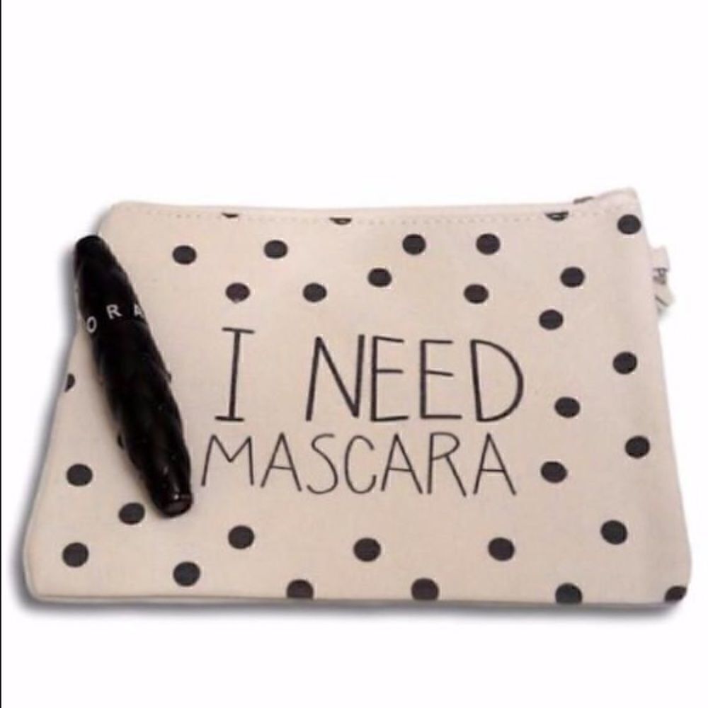 I Need Mascara Makeup Bag